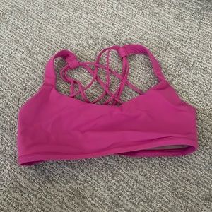 Free to Be Wild Pink Lululemon Sports Bra